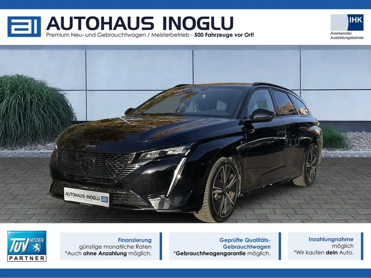 Peugeot 308 SW GT*Sport*Navi*360°Kam*el.Heck*Focal-Sound Schwarz - 1