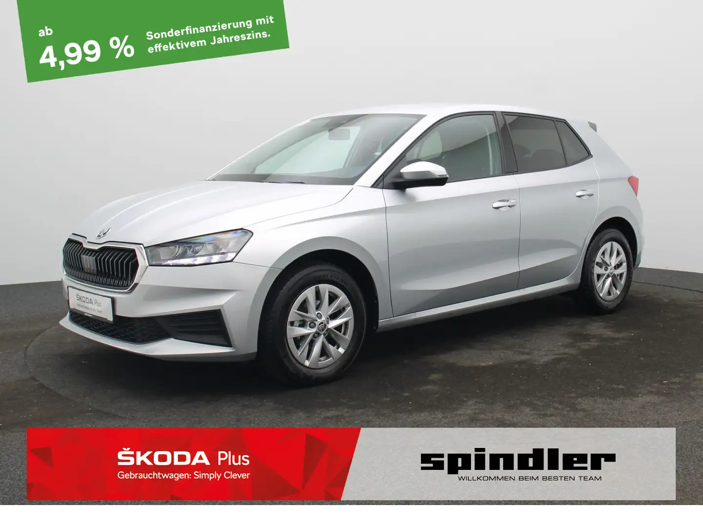Skoda Fabia Active 1.0 TSI / LED, PDC, SHZ, SmartLink Silber - 1