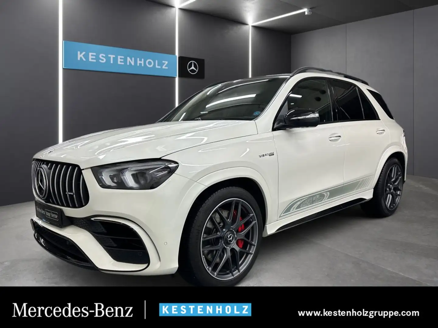 Mercedes-Benz GLE 63 AMG S 4M Carbon Driversp Perf-Abgas 360° Weiß - 1