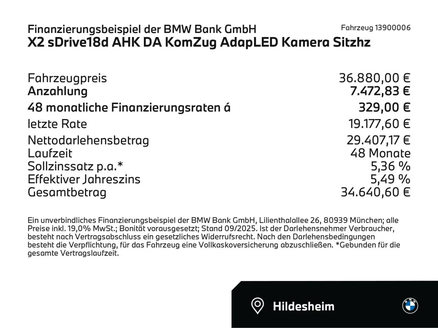 BMW X2 sDrive18d AHK DA KomZug AdapLED Kamera Sitzhz Naranja - 2