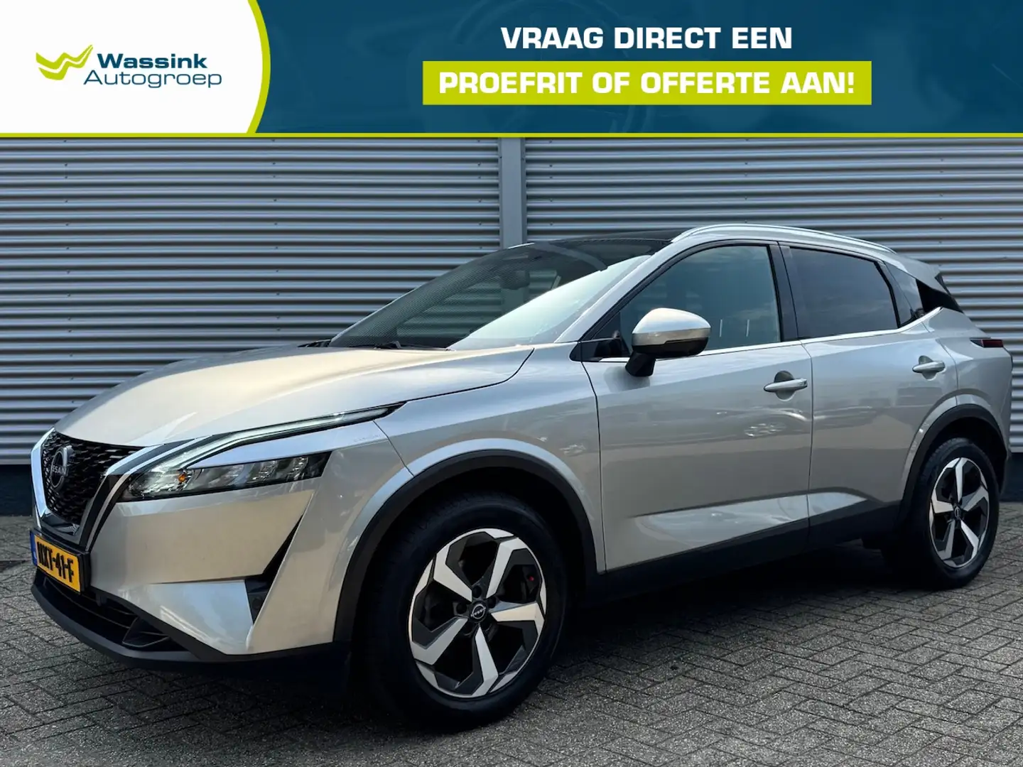 Nissan Qashqai 1.3 Mild-Hybrid 140pk Acenta | Panoramadak | 360 C Grijs - 1