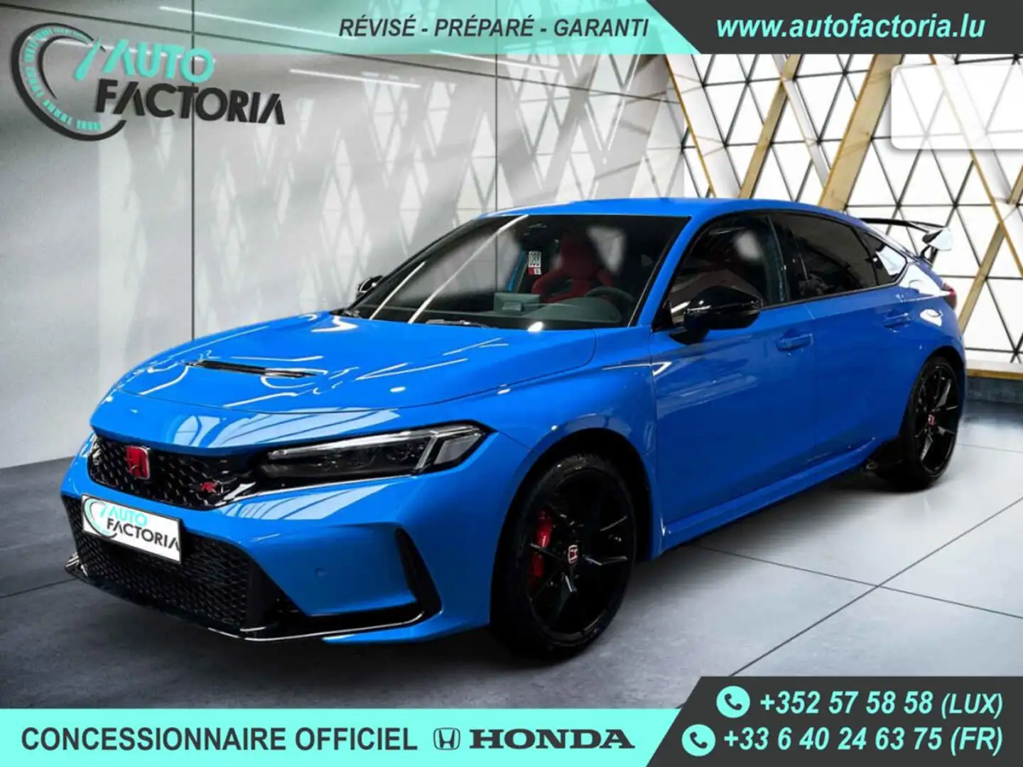 Honda Civic Type R 2.0 I-VTEC 329cv +GPS+CAM+LED+Options Kék - 1