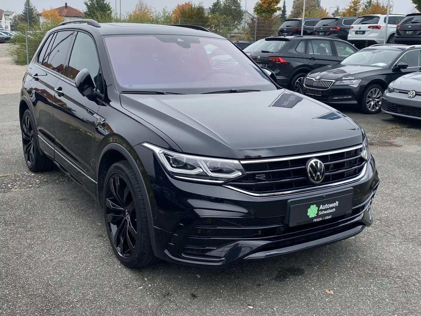 Volkswagen Tiguan 2.0 TDI DSG R LINE 4Mo. AHK APP HEAD DCC Nero - 2