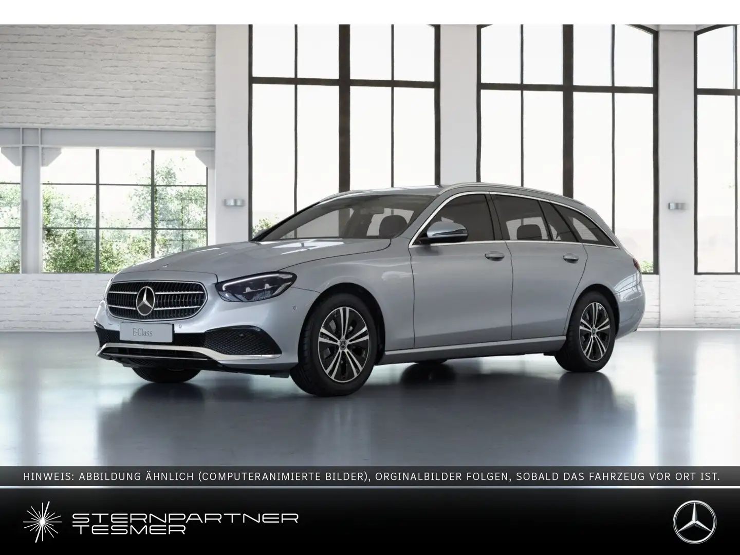 Mercedes-Benz E 220 d T Avantgarde Mbux Kamera Sitzh. Tempom. Silber - 1