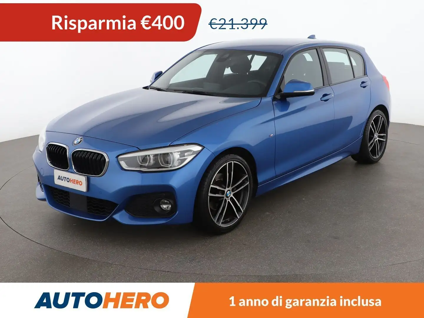BMW 118 118d Msport Modrá - 1