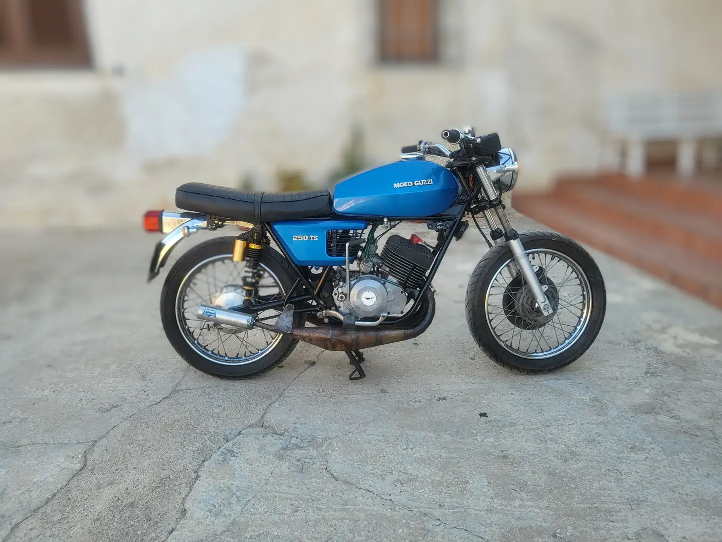 Moto Guzzi 250 TS Azul - 2