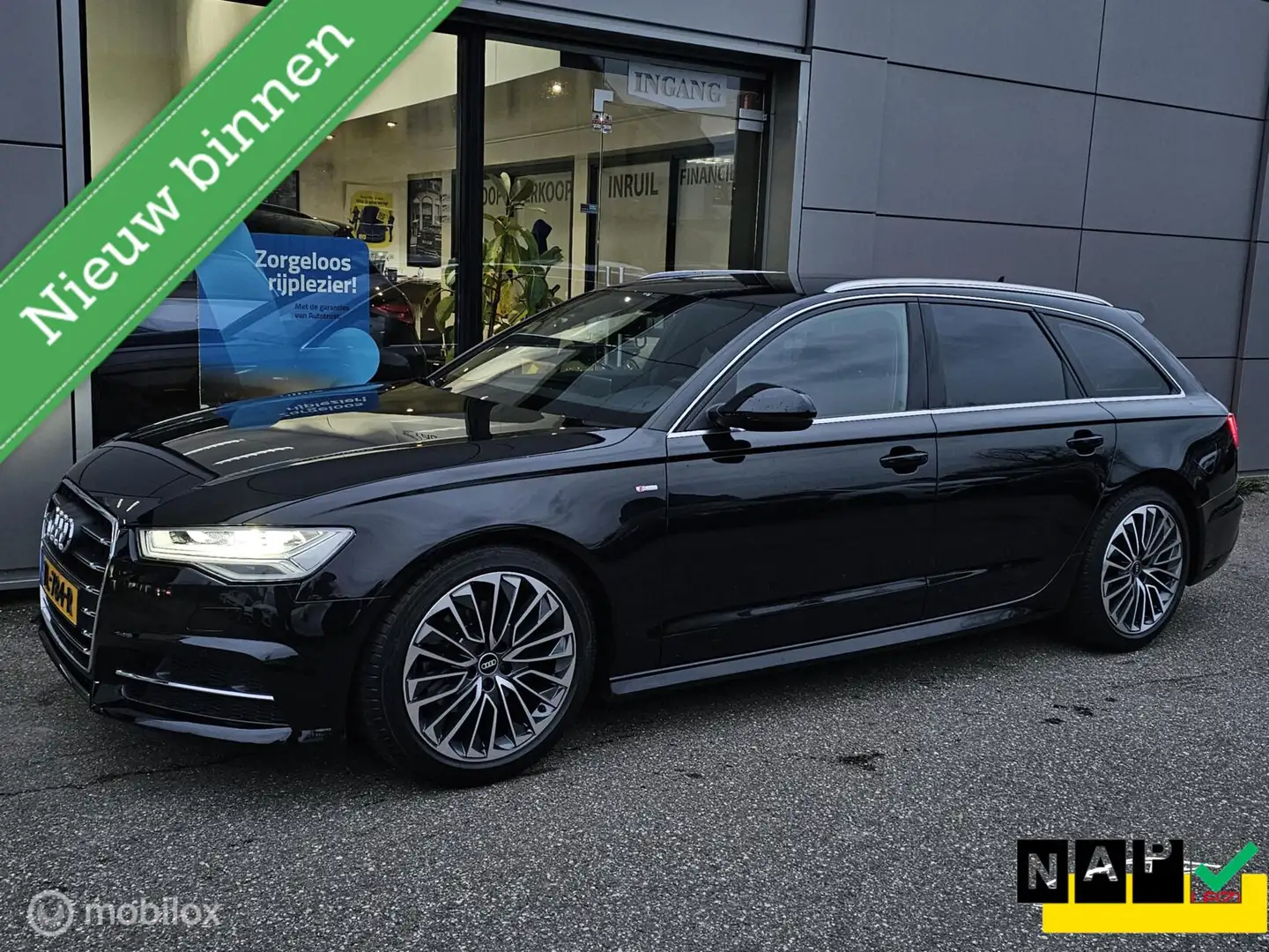 Audi A6 Avant 1.8 TFSI ultra 3x S-line Apple carplay/Trekh Zwart - 1