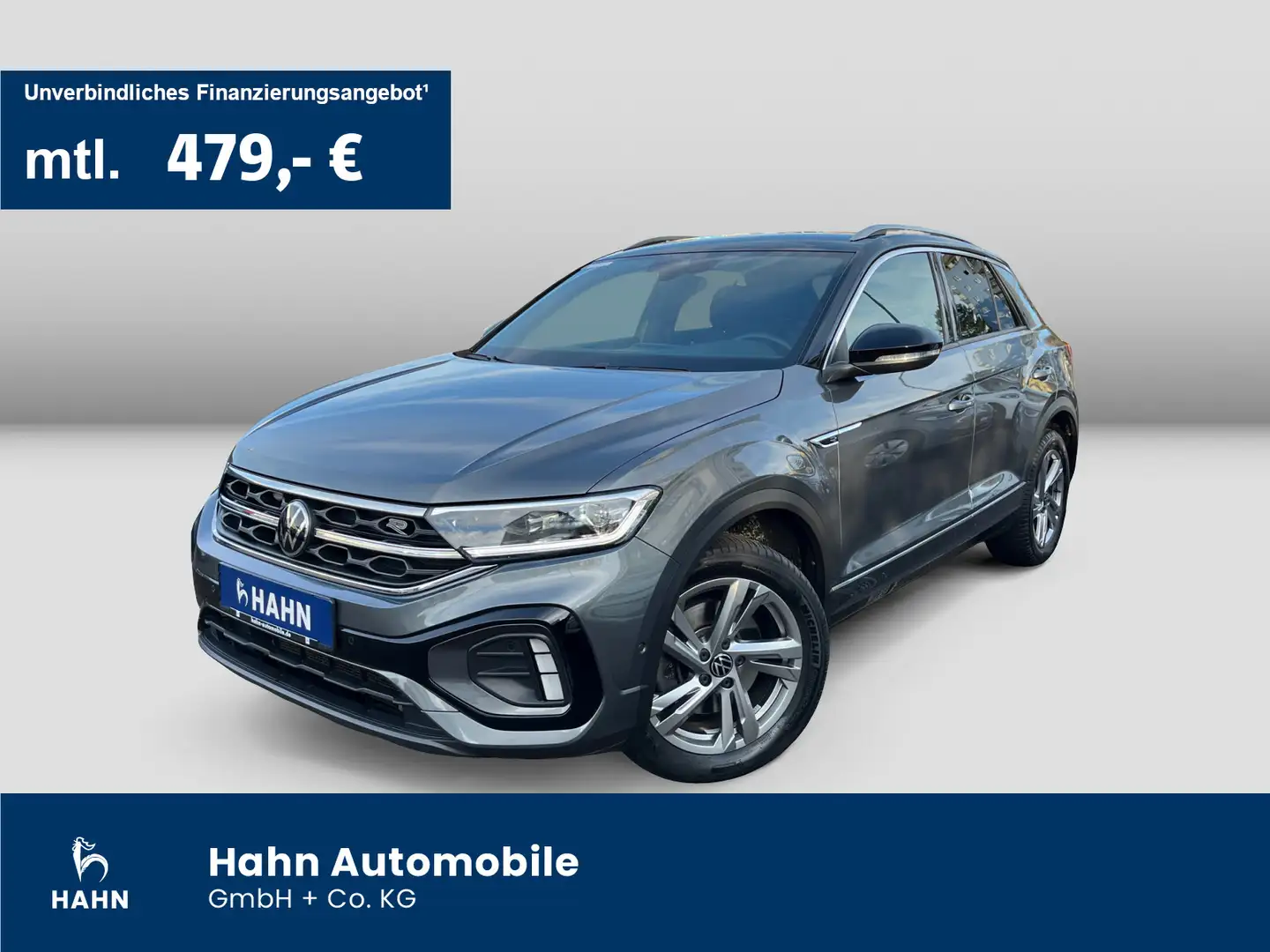 Volkswagen T-Roc 2.0 TDI DSG R-Line AHK LED CAM Einparkh Grau - 1