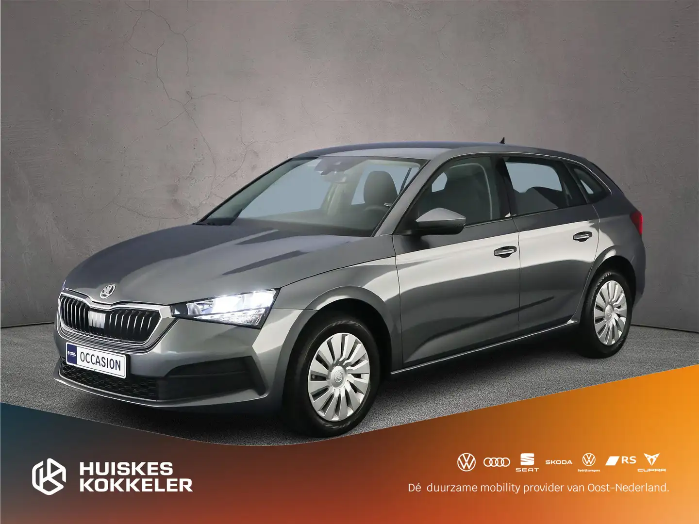 Skoda Scala Active 1.0 TSI 95pk Airco, DAB, Radio, LED verlich Grijs - 1