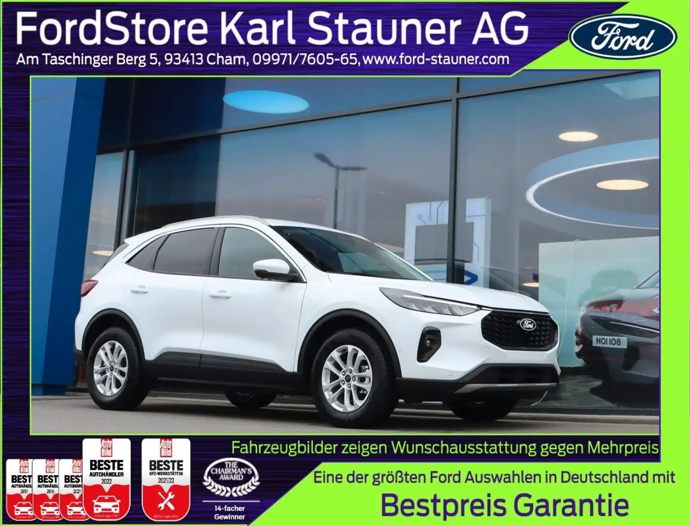 Ford Kuga Titanium FHEV NEUES MODELL 2,5 Duratec Grün - 1