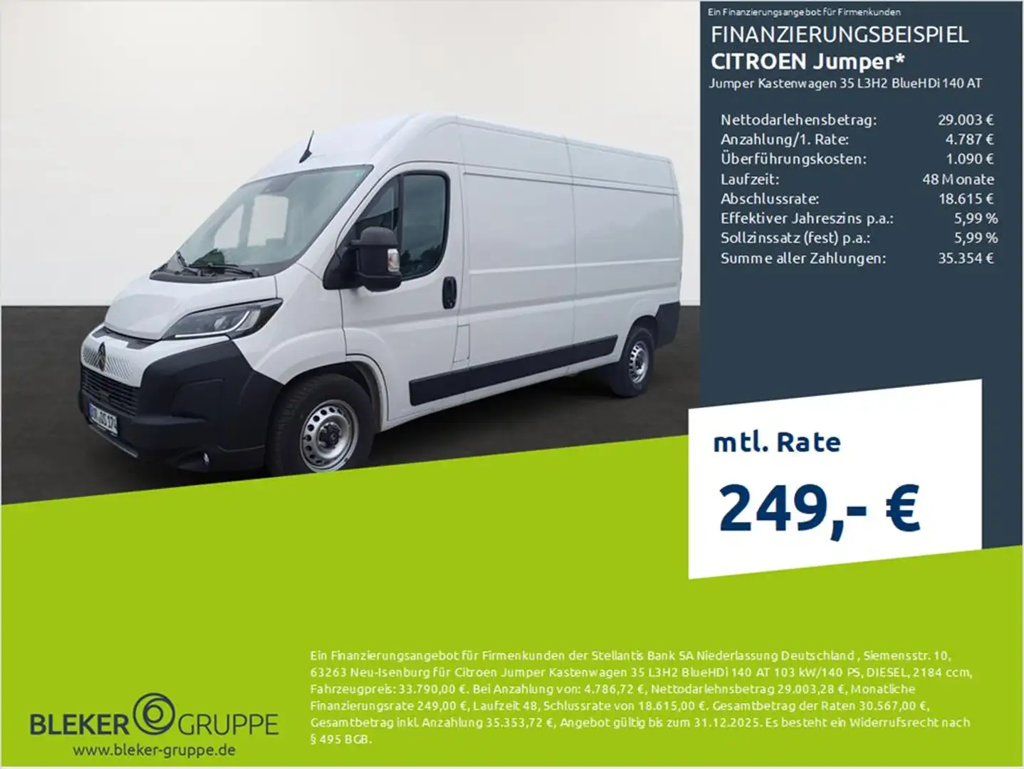 Citroen JUMPER Weiß - 1