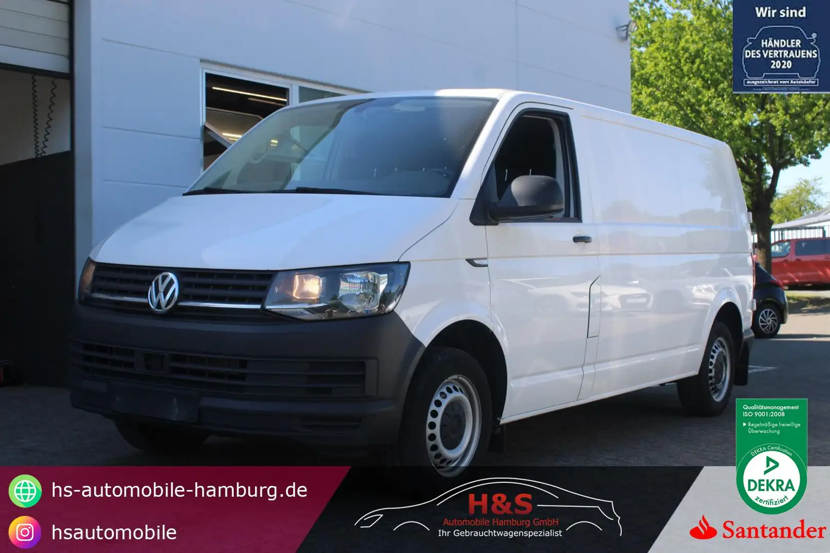 Volkswagen T6 Transporter Kasten-Kombi Kasten lang Weiß - 1