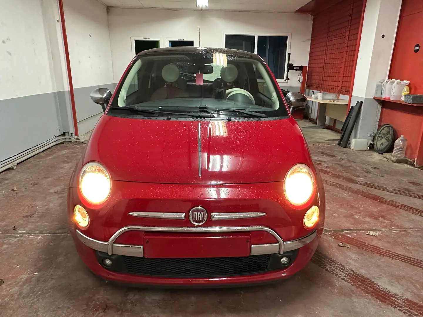 Fiat 500 0.9 T TwinAir toit ouvrant cuir Full option Rouge - 2
