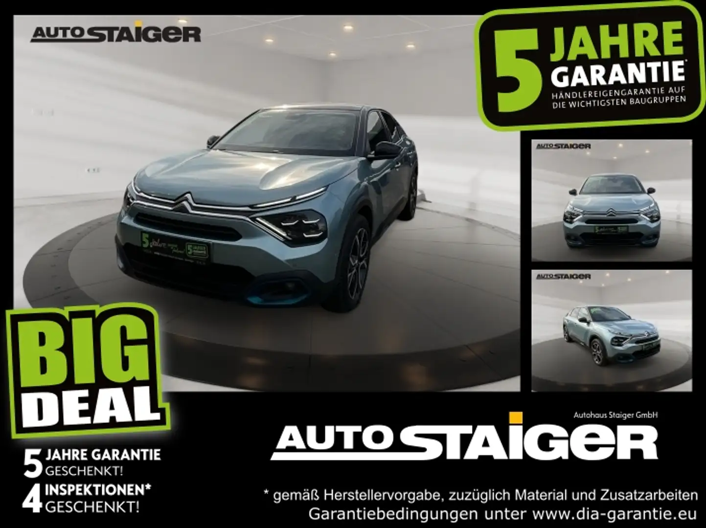 Citroen C4 e Shine OnBordLader 11kw SHD, Kamera, Navi,... Blau - 1