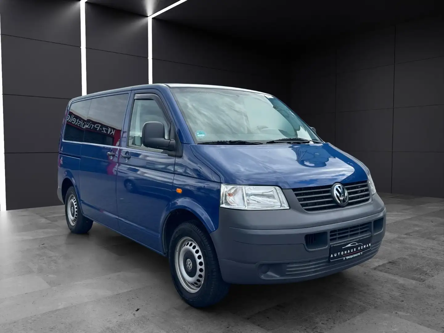 Volkswagen T5 Transporter T5 Volksbus*TÜV*KLIMA*9.SITZE*AHK*SCHECKHEFTGEFL Bleu - 2