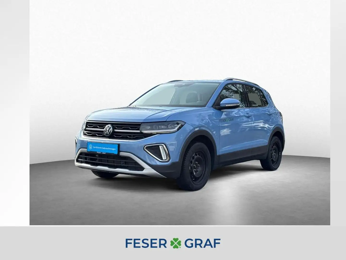 Volkswagen T-Cross 1.0 TSI STYLE AHK KAM NAVI ACC APP Bleu - 1