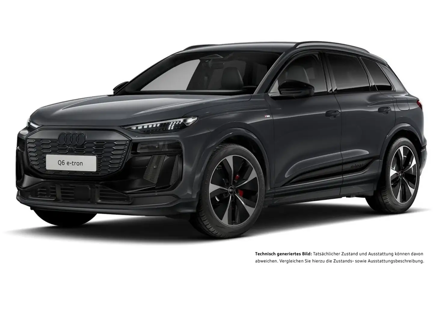 Audi Q6 e-tron quattro S LINE AHK B&O 360CAM ACC LM21 Gris - 2