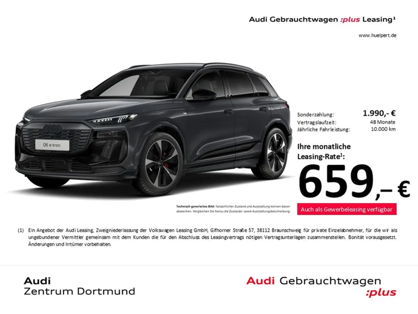 Audi Q6 e-tron quattro S LINE AHK B&O 360CAM ACC LM21 Grau - 1