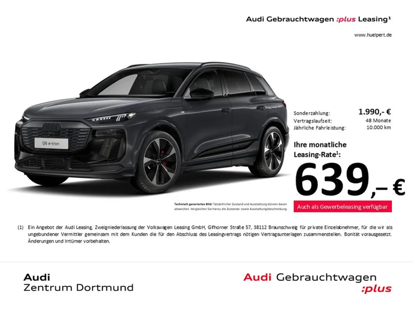 Audi Q6 e-tron quattro S LINE AHK B&O 360CAM ACC LM21 Gris - 1