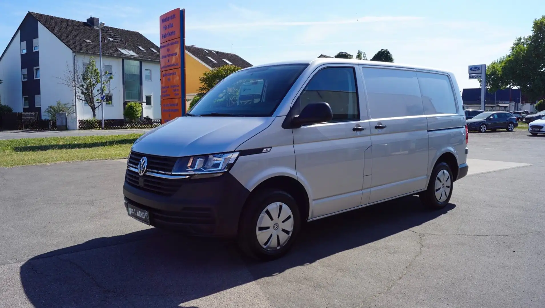 Volkswagen T6 Transporter T6.1 Kasten 2.0 TDI 150PS 2xSchiebe+AHK+PDC+ACC Silber - 1
