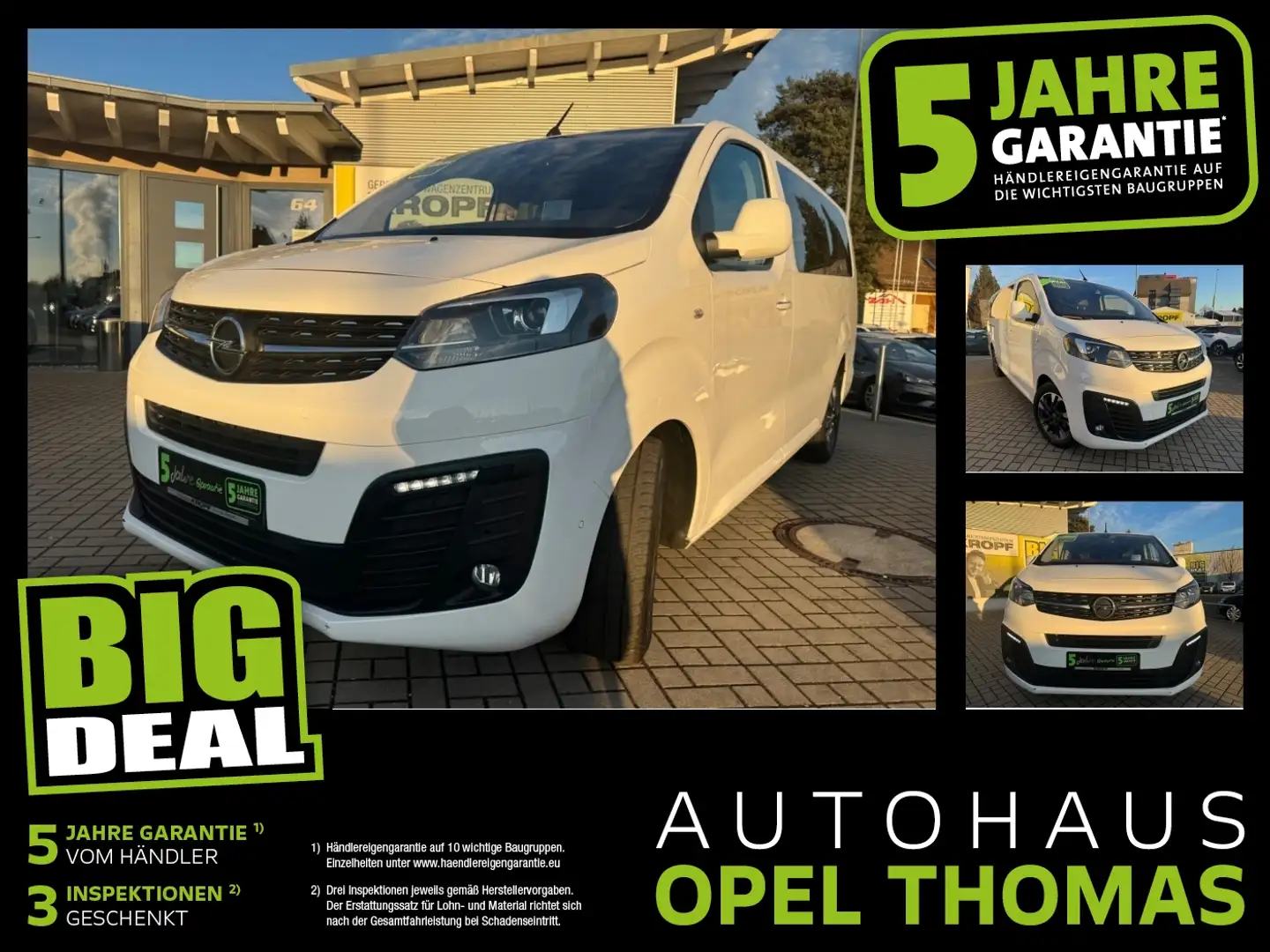 Opel Zafira Life 2.0 D L (L3) Tourer AT+AHK+Navi+SHZ Weiß - 1