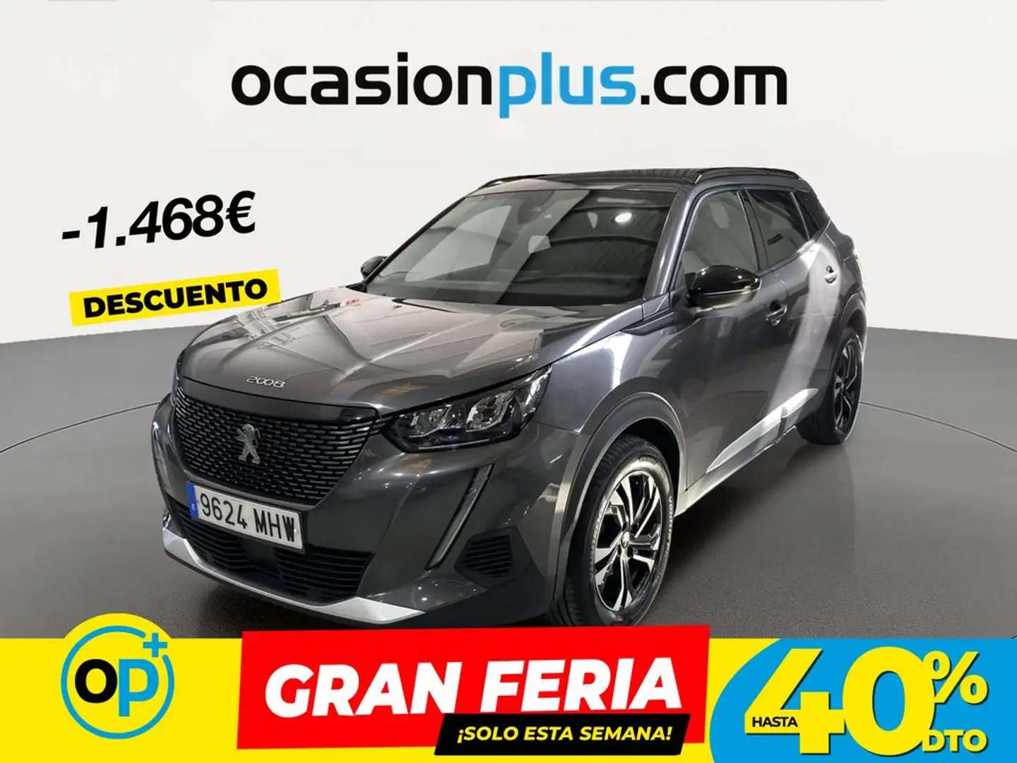 Peugeot 2008 1.2 PureTech S&S Allure Pack 100 Gris - 1