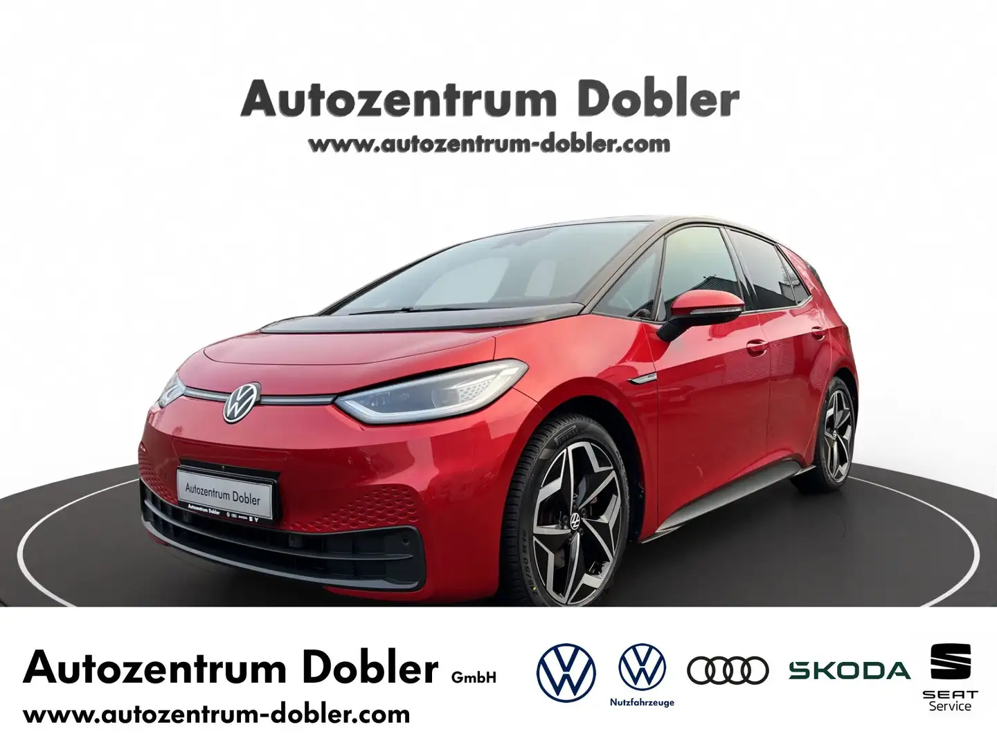 Volkswagen ID.3 Pro 150 kW Sportsitze AHK ACC Matrix Navi LED Rouge - 1