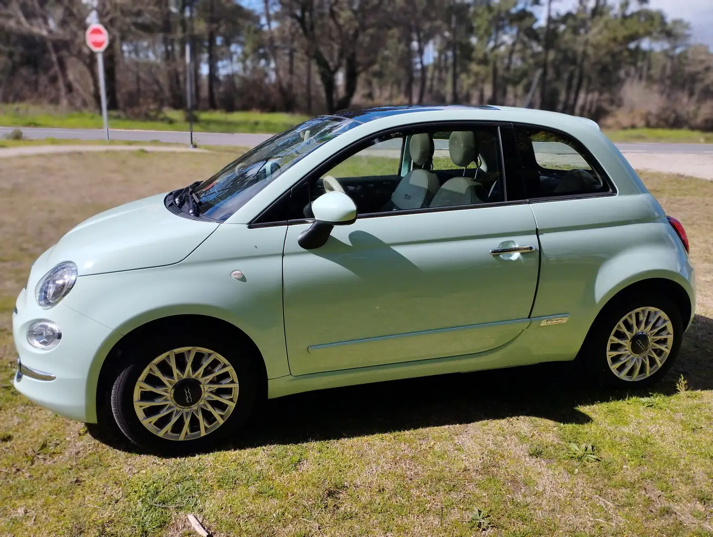 Fiat 500 1.2 69 ch Lounge Vert - 1