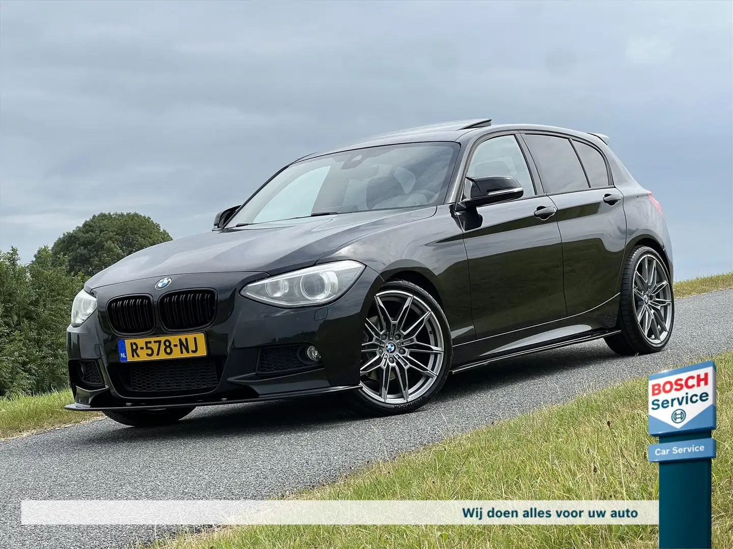 BMW 125 1-Serie 125i M-Sport / Schuif-kantel dak / Harman/ Czarny - 1