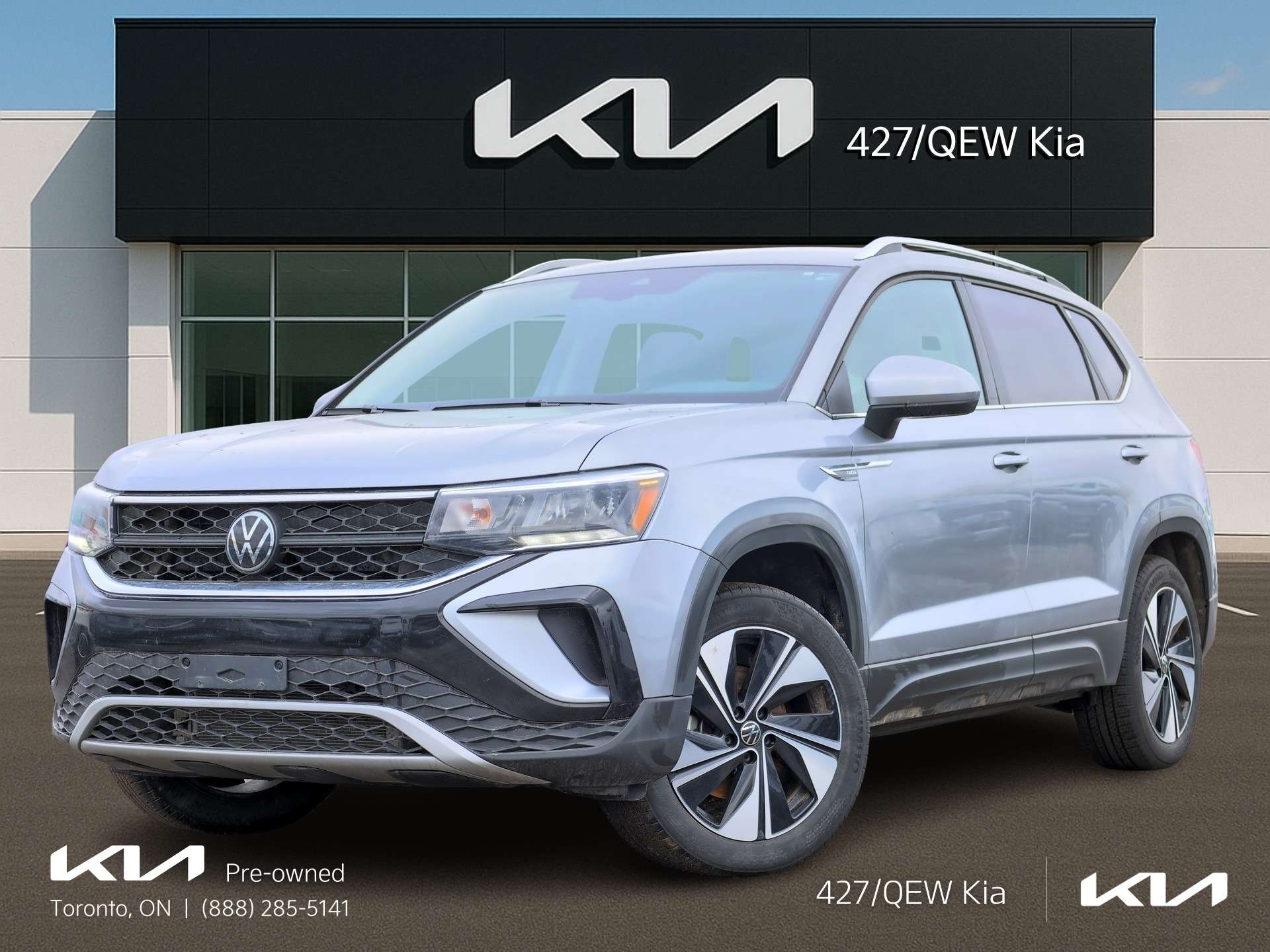Silver 2024 Volkswagen Taos SUV / Crossover 7-Speed Automatic