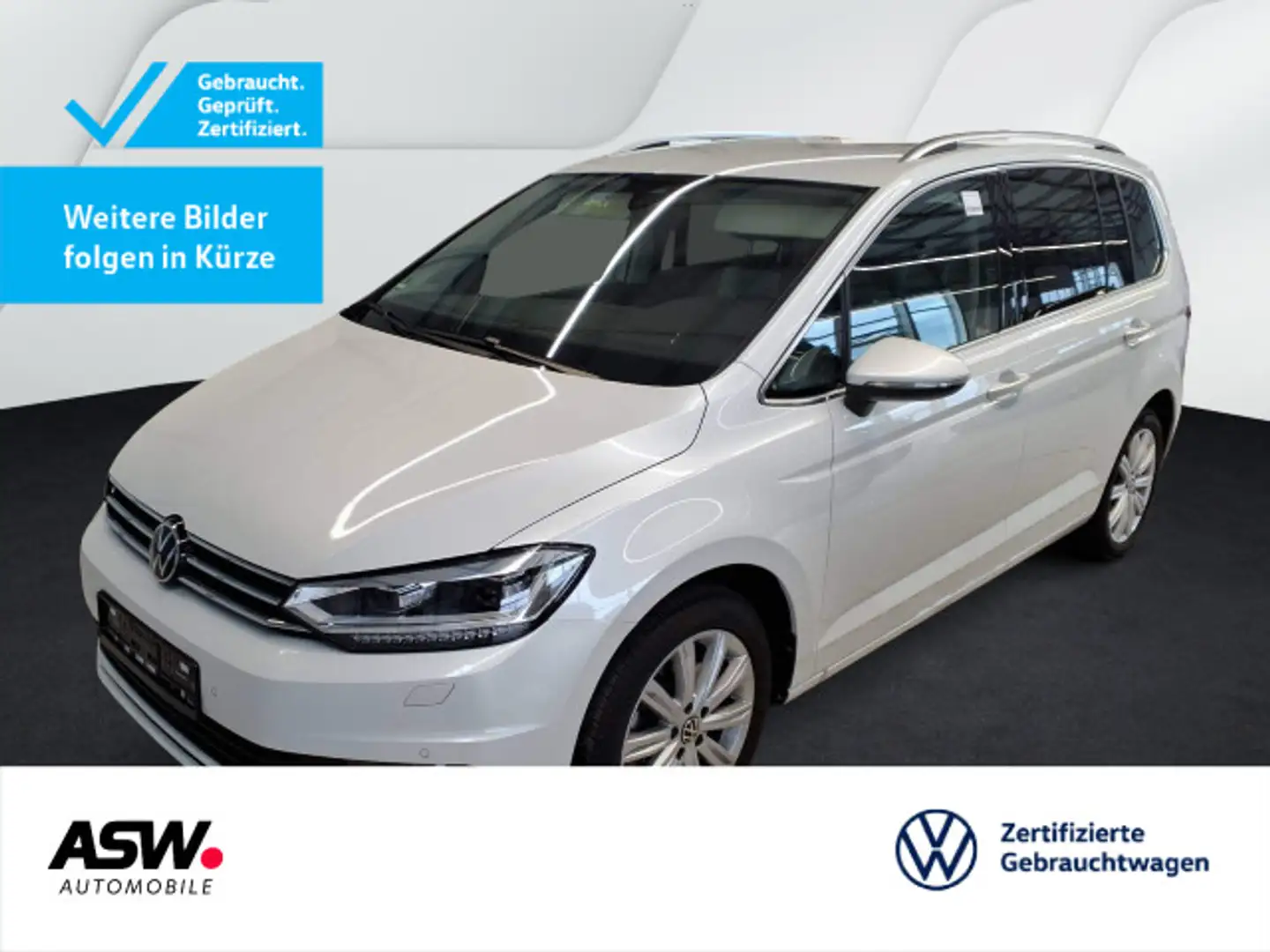 Volkswagen Touran Highline 2.0 TDI DSG LED Navi RFK 7-S AHK Weiß - 1