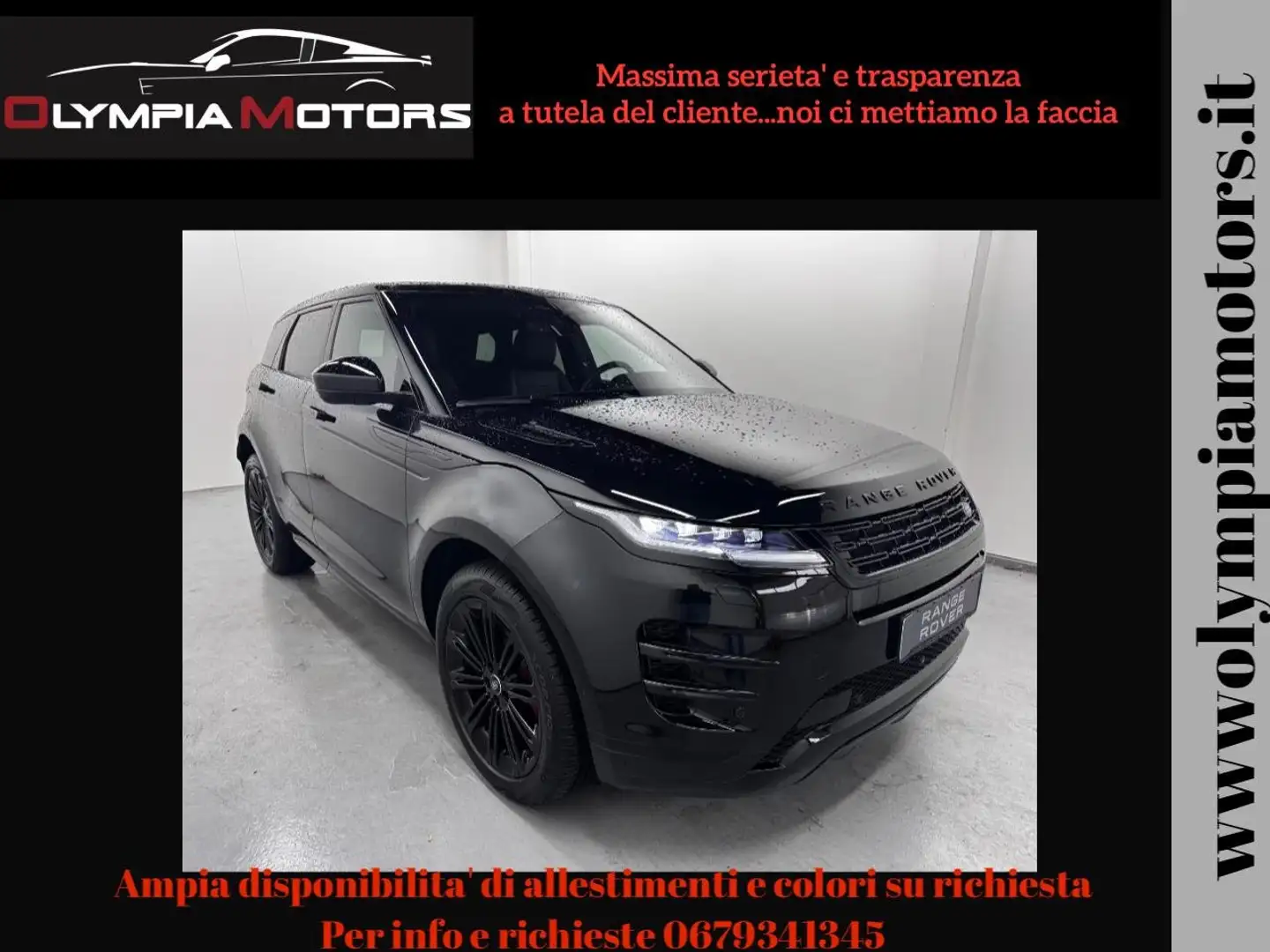 Land Rover Range Rover Evoque D200 AWD SE DYNAMIC TETTO MERIDIAN BLACK KAMERA Nero - 1