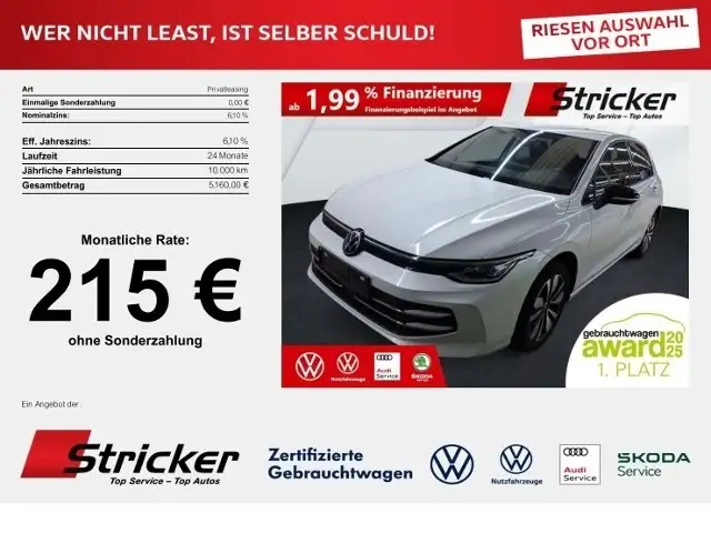 Volkswagen Golf Goal 2.0TDI DSG 215, ohne Anzahlung Navi AHK Kame