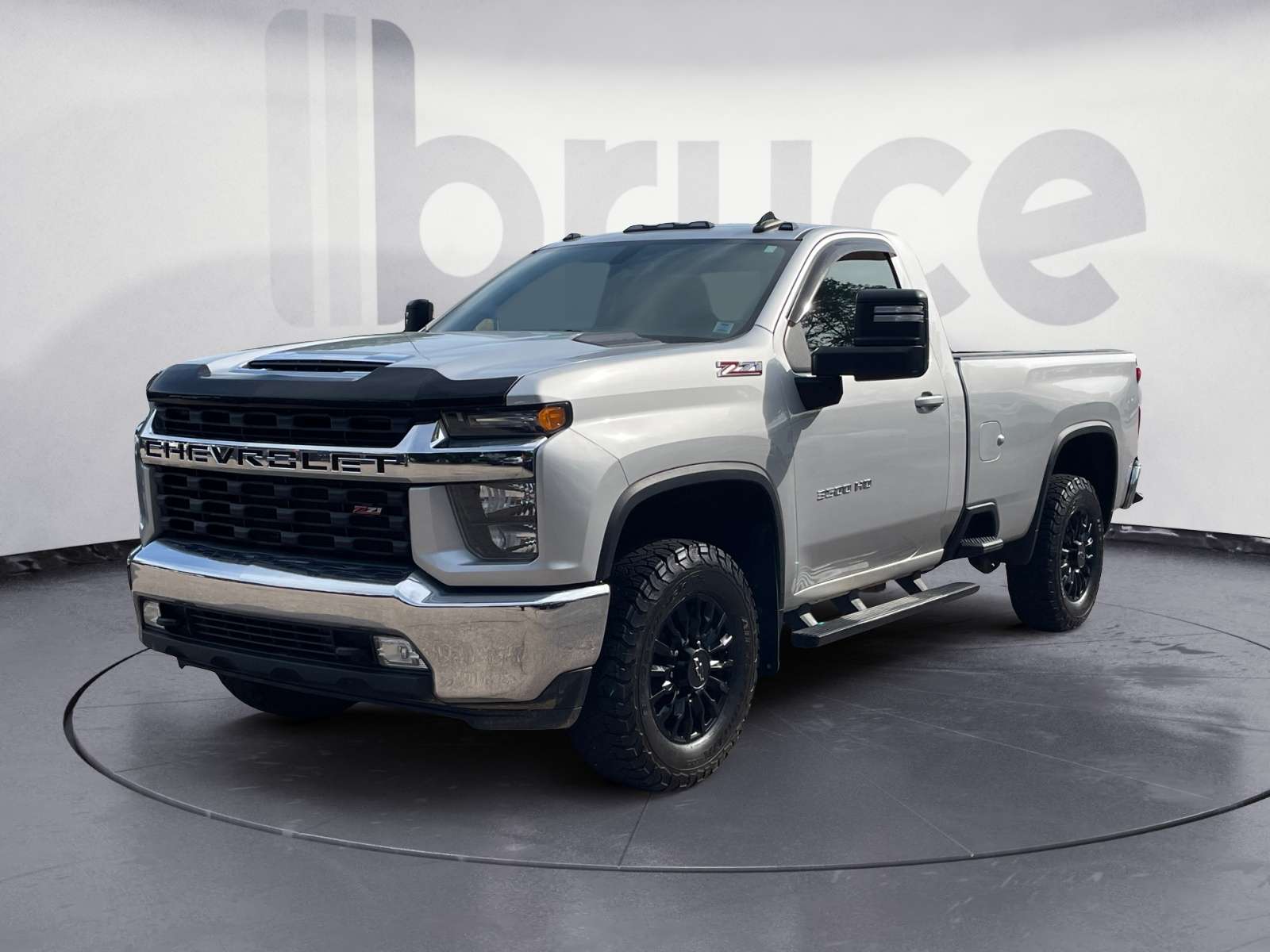 Silver 2022 Chevrolet Silverado 3500HD Pickup Truck Four-Wheel Drive Automatic