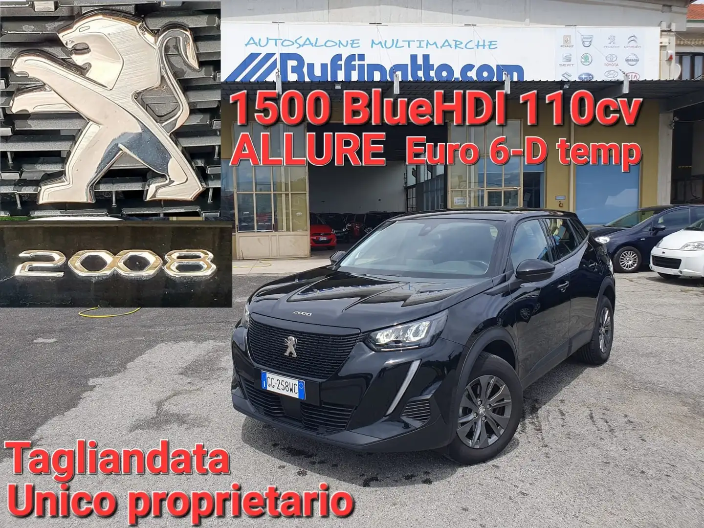 Peugeot 2008 2008 1.5 bluehdi Allure s Nero - 1