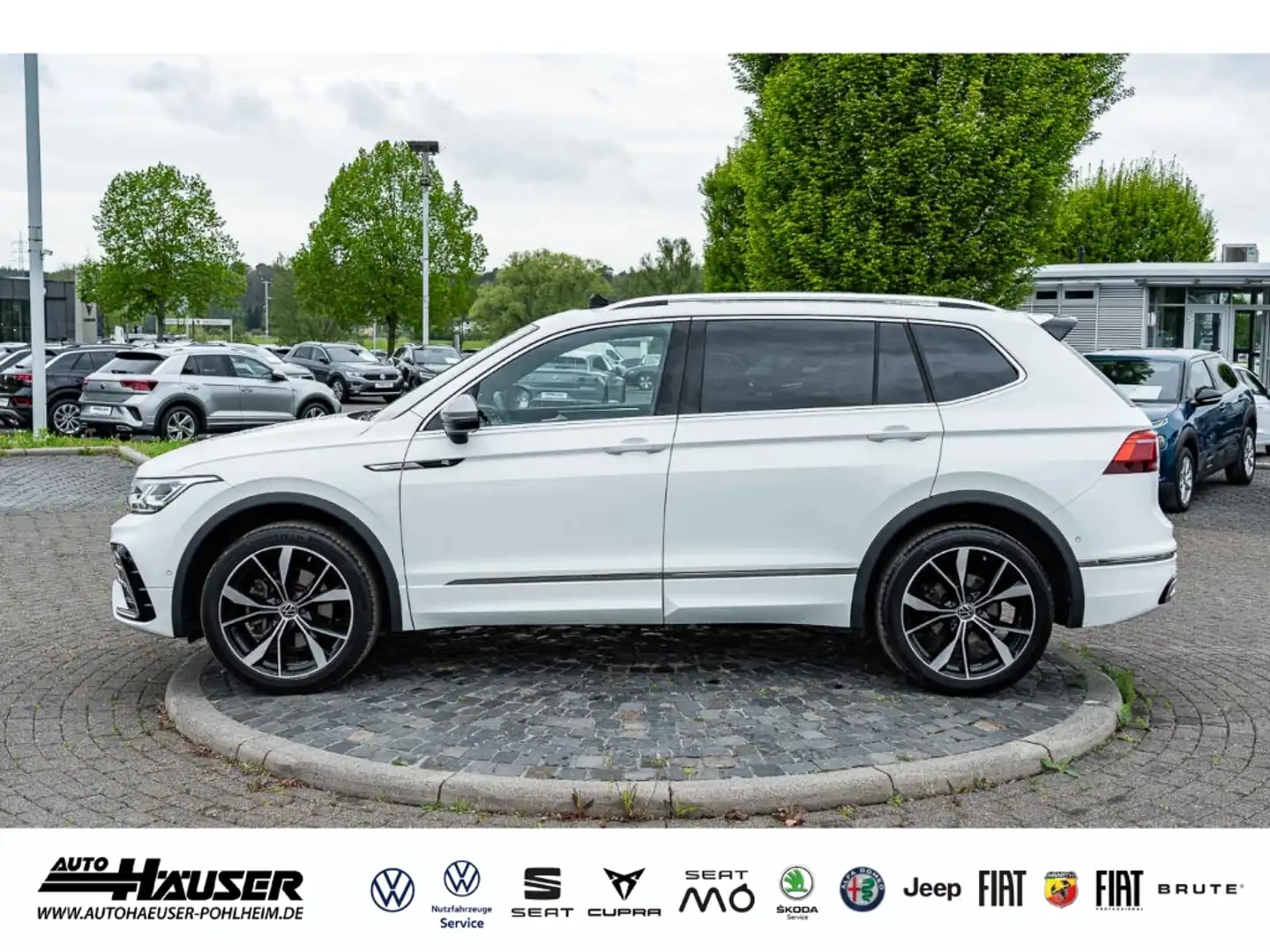 Volkswagen Tiguan Allspace R-Line 2.0 TSI DSG 4Motion STANDHZG PANO DCC EL. H Weiß - 2