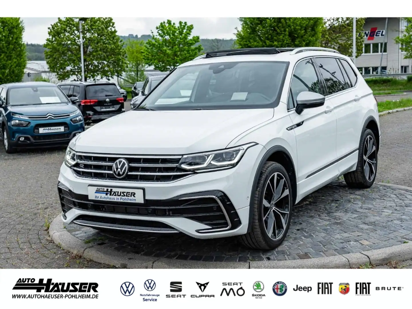 Volkswagen Tiguan Allspace R-Line 2.0 TSI DSG 4Motion STANDHZG PANO DCC EL. H Weiß - 1