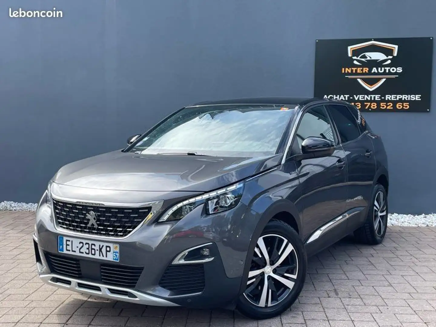 Peugeot 3008 Peugoet gt line Grijs - 2