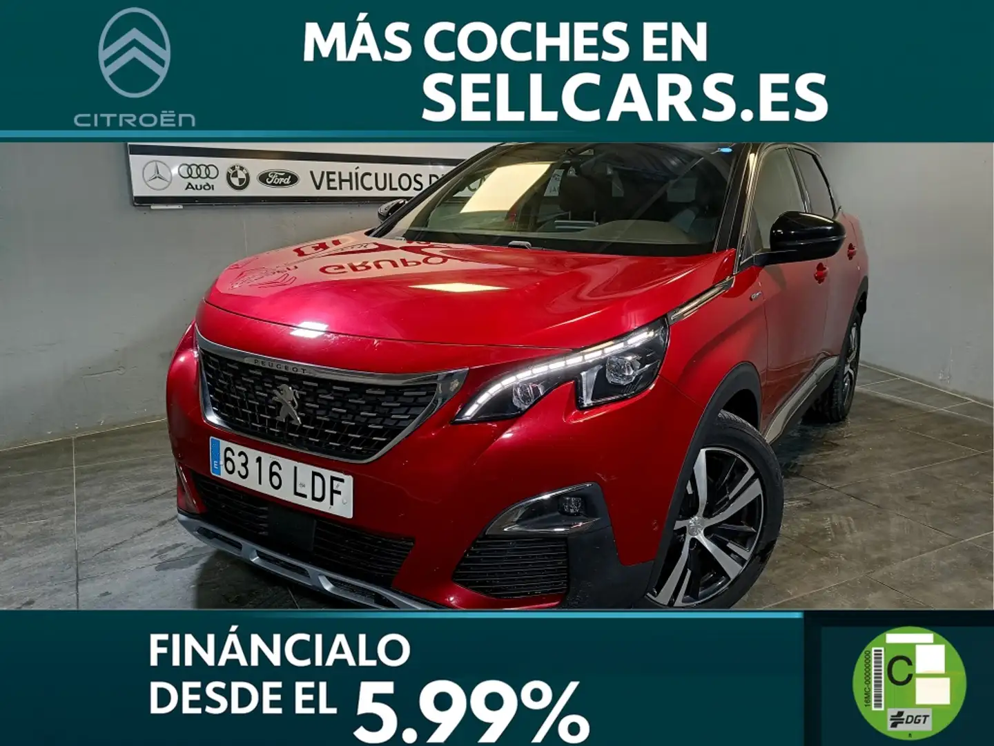 Peugeot 3008 1.5BlueHDi GT Line S&S EAT8 130 Rouge - 1