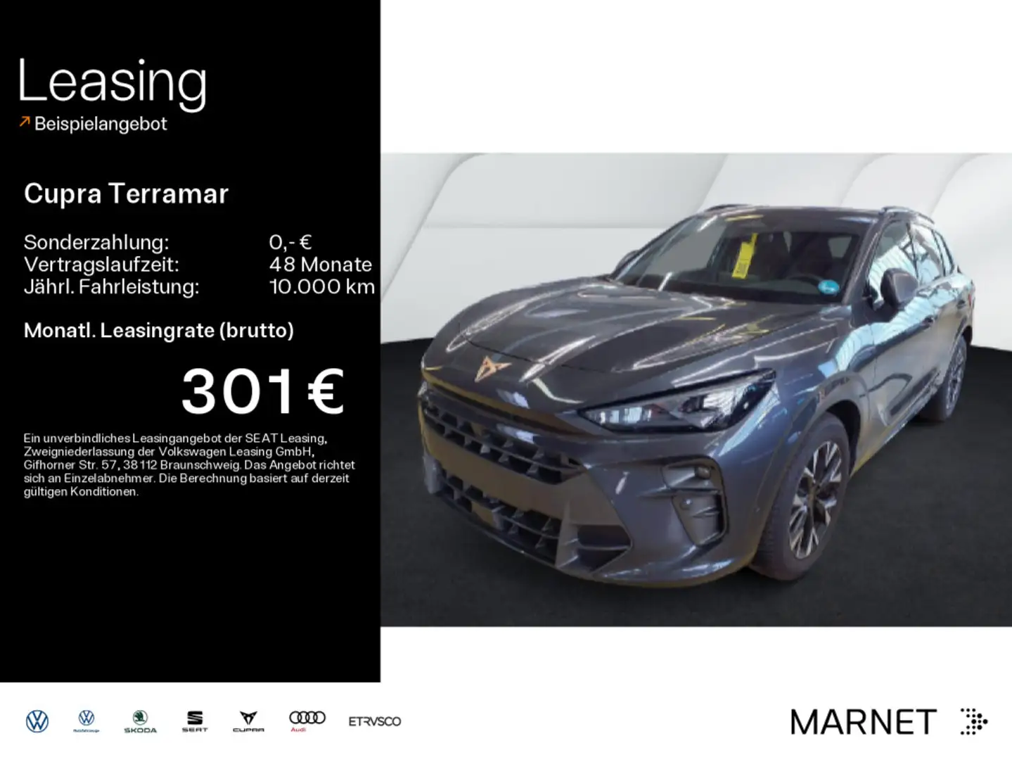 CUPRA Terramar 1.5 eTSI DSG*Navi*Kamera*Keyless*El.Hec Grijs - 1