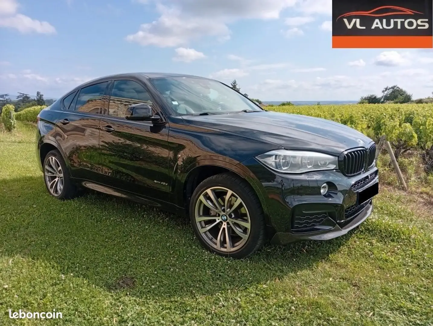 BMW X6 Pack M 40d xDrive 313 cv Boîte auto avec sport fib Noir - 2