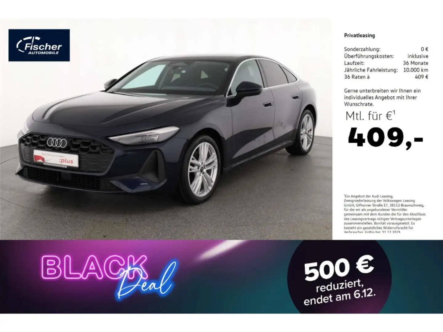 Audi A5 Lim. TDI NAV/Business/RFK/Leder/ACC/Sportsitz Blau - 1