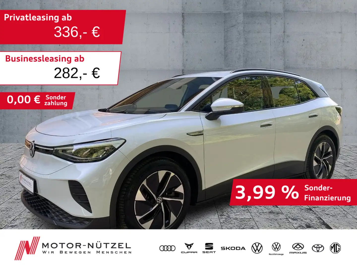 Volkswagen ID.4 Pro Performance 150kw LED+NAVI+AHK+ACC+HuD Blanc - 1