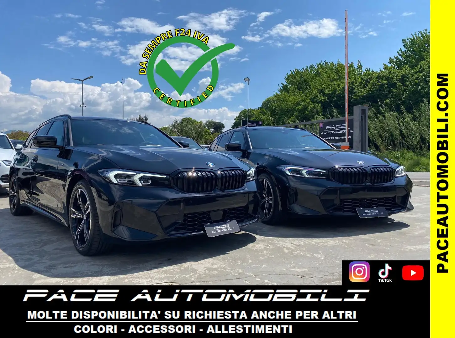 BMW 320 D M SPORT M-SPORT MSPORT LED KAMERA BLACK PACK HUD Nero - 1