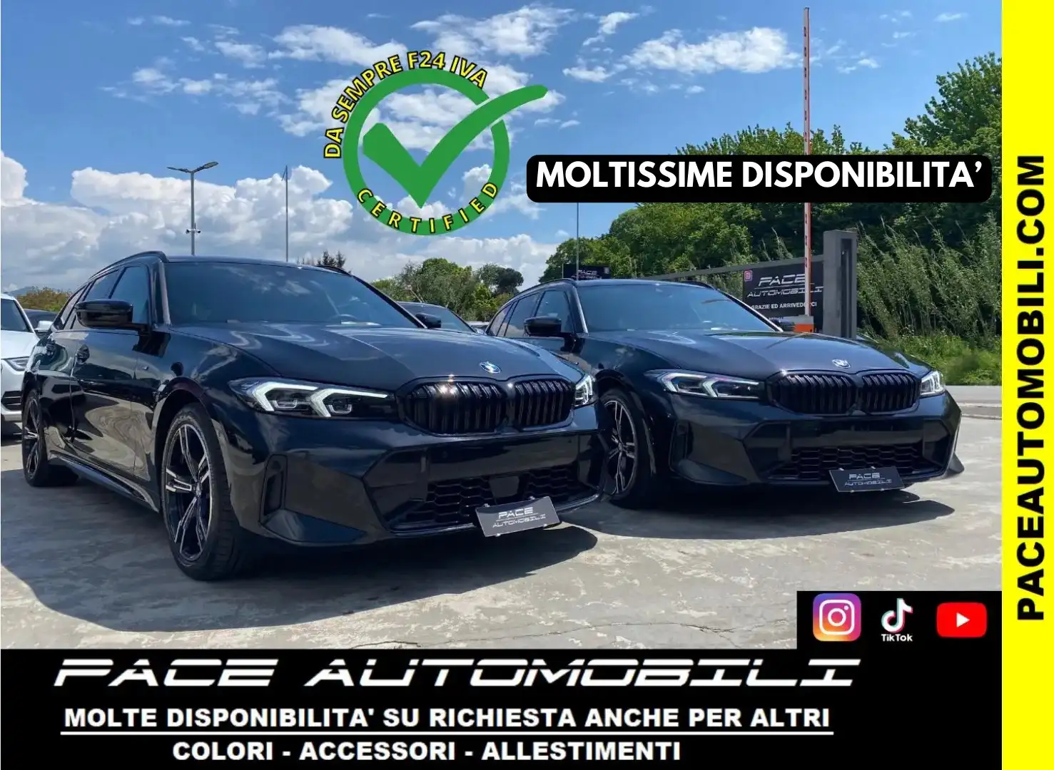 BMW 320 D M SPORT M-SPORT MSPORT LED KAMERA BLACK PACK HUD Nero - 1