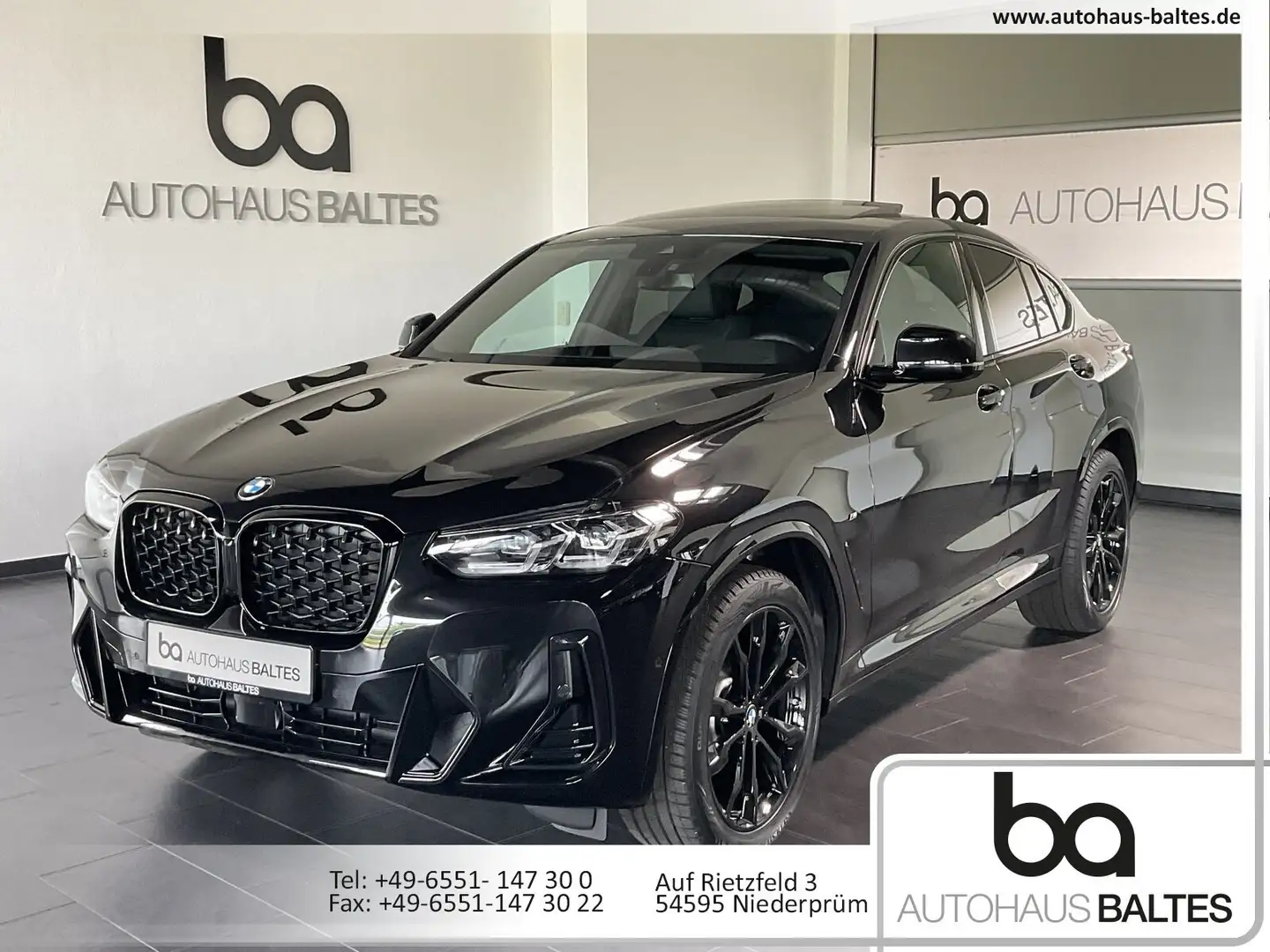 BMW X4 X4 xDrive 20i M Sport 20"/Pano/Driv/ACC/Park/AHK Schwarz - 1