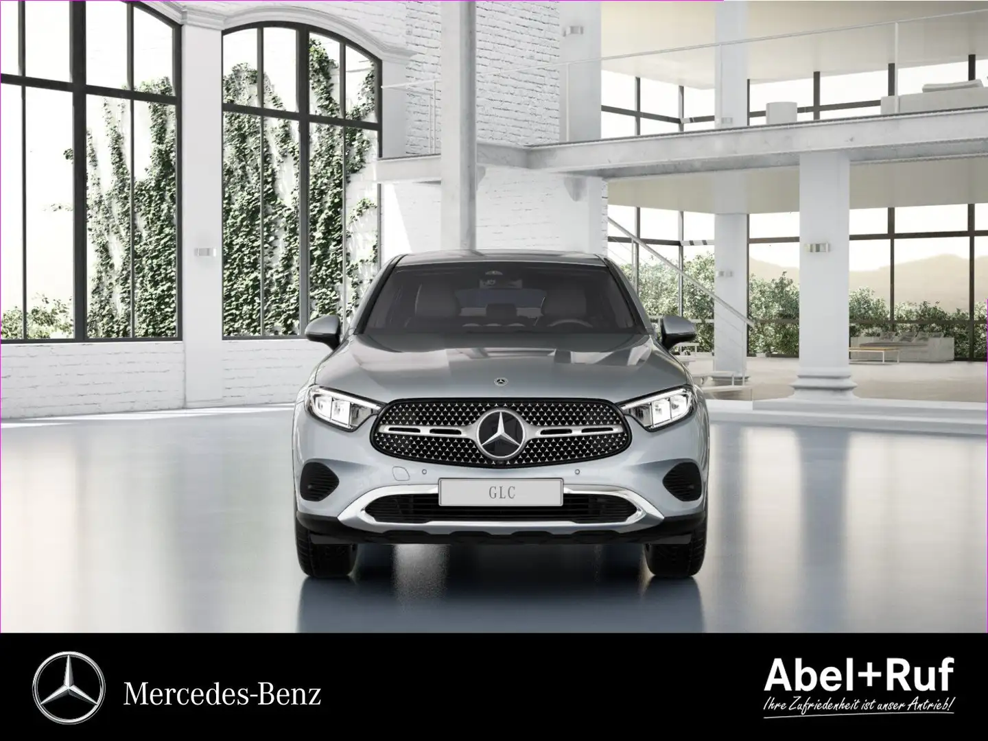 Mercedes-Benz GLC 220 d 4M Coupe AHK+LED+DAB+Memory+Totw.+LRH Argent - 2