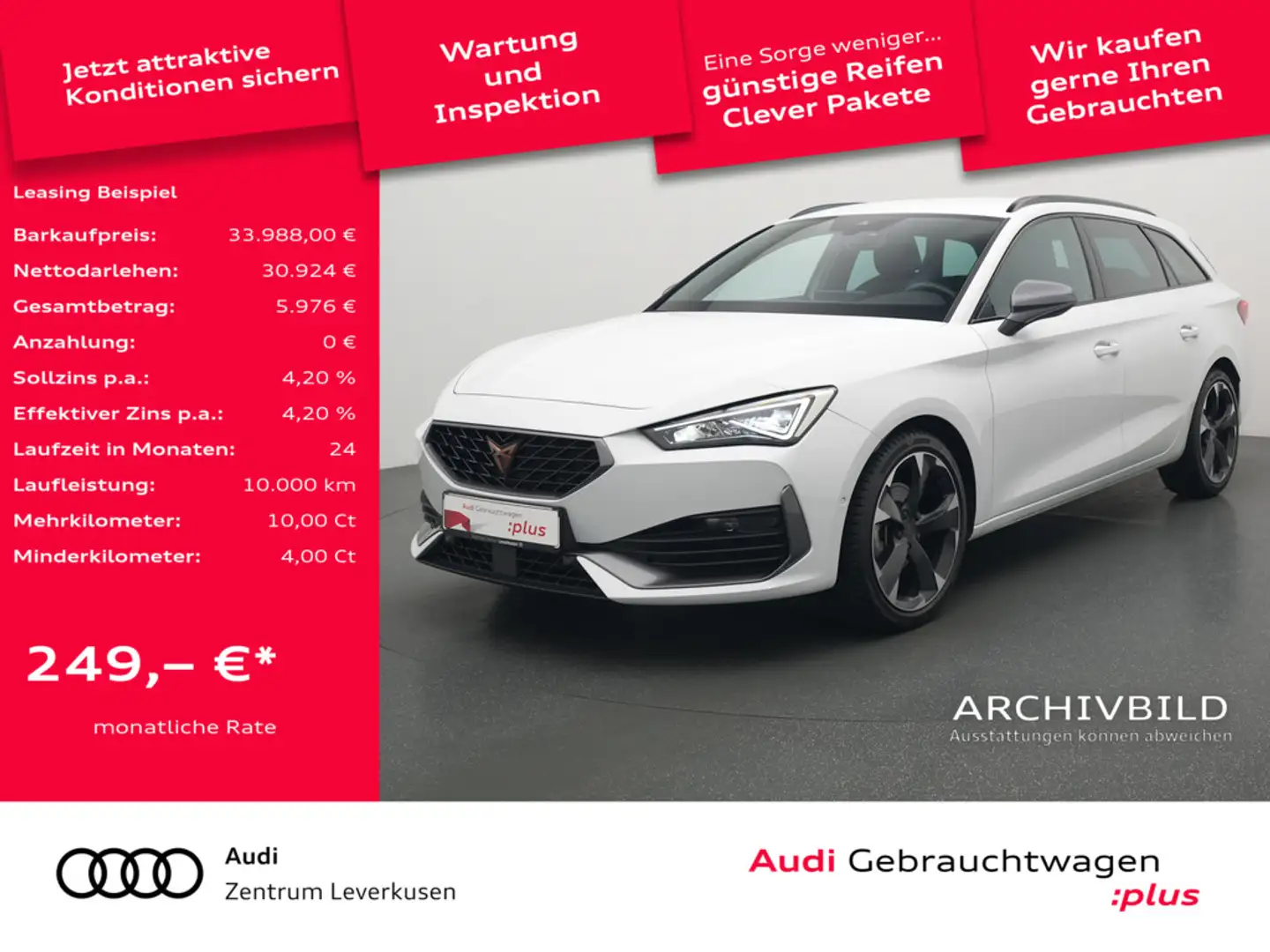 CUPRA Leon Sportstourer DSG VIRT LED KAM SHZ PDC NA Weiß - 1