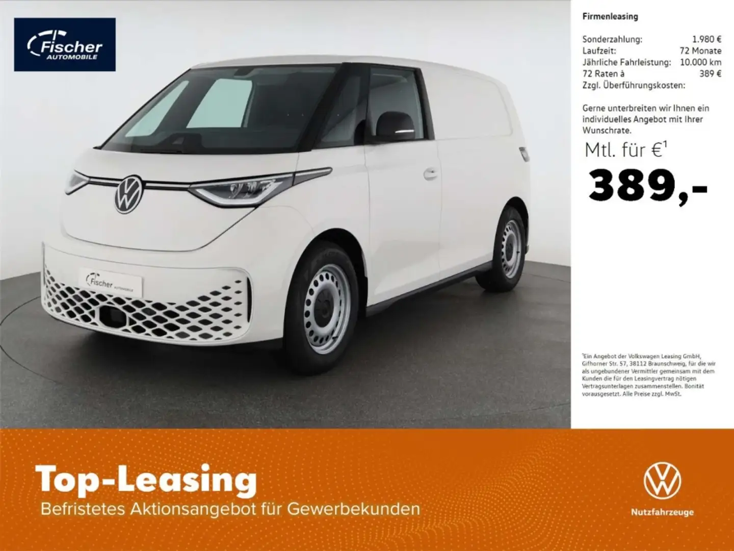 Volkswagen ID. Buzz Cargo Weiß - 1