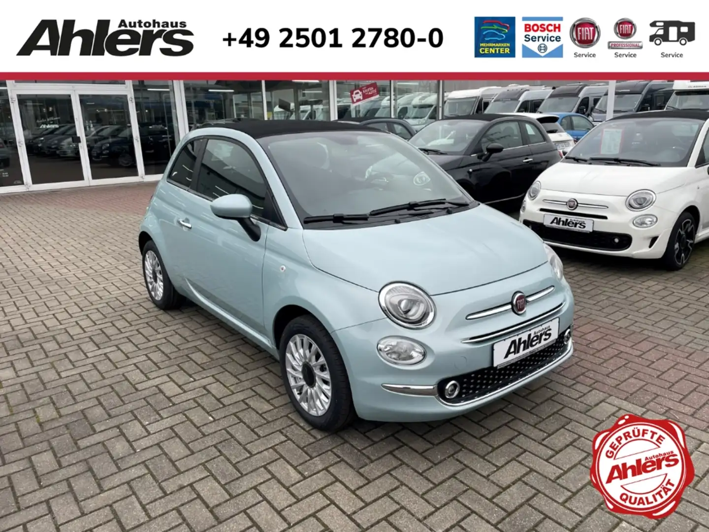 Fiat 500C +CARPLAY+KLIMAAUTOMATIK+PDC+TFT+NEBEL+TEMPOMAT+ Azul - 1